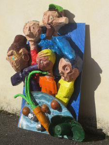 Sculpture en papier mâché