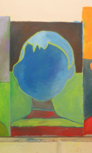 Visage bleu