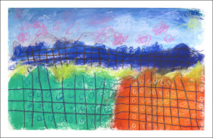 Paysage réalisé par un enfants de grande section