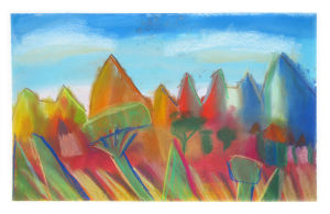 Paysage au pastel