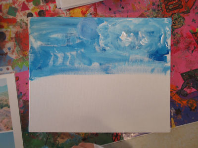 Peindre d'abord le ciel