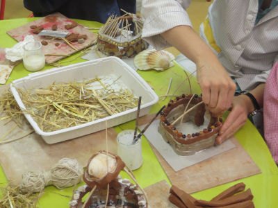 Créer avec des matières naturelles