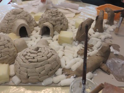 Sculptures d'igloos