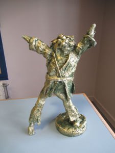 Statuette imitation bronze