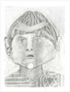 Portrait au crayon à papier