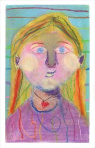 Dessin d'enfant au pastel sec