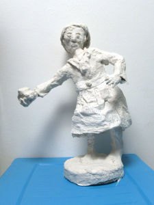 Petit personnage en plâtre