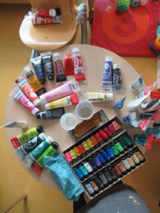 Les tubes de peinture