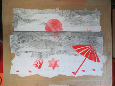 Créer un paysage en collage de papiers gris