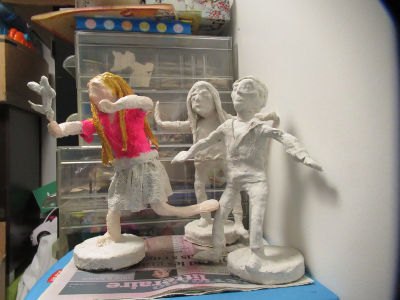 Création de figurines en plâtre