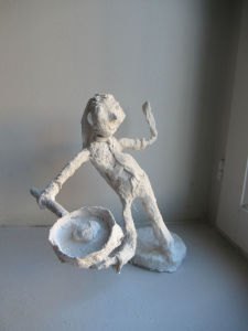 Petite statue en plâtre