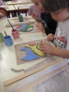 Atelier modelage avec les enfants