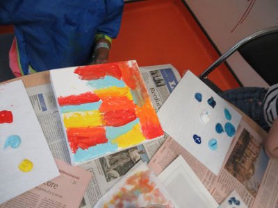 Un atelier de peinture offert aux enfants hospitalisés