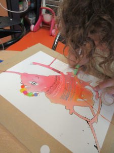 Ateliers artistiques avec les enfants hospitalisés