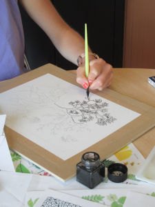 Dessiner à l'encre de Chine