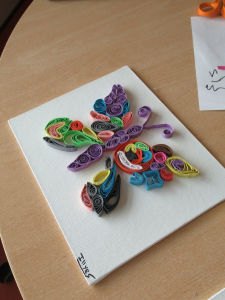 Papillon en Quilling