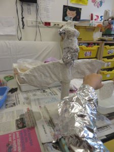 Atelier sculpture avec les enfants hospitalisés