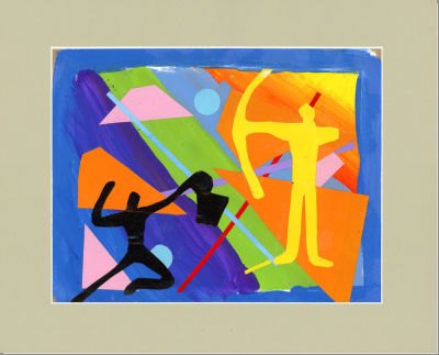 Silhouettes de sportifs