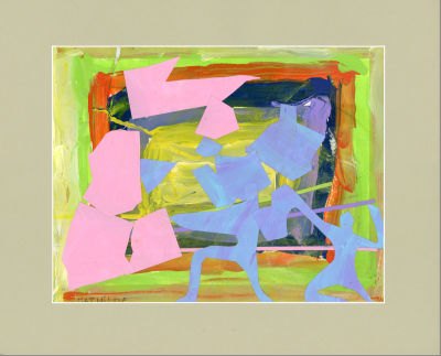 Créations en peinture et collage avec les jeunes enfants