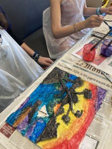 Artiste intervenant à l'hôpital HFME