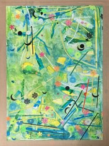 Le tableau des couleurs autour du vert