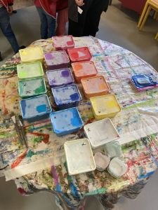 Les pots de couleurs du cercle chromatique