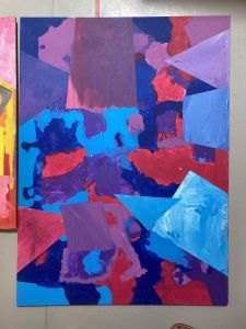 Composition autour du violet