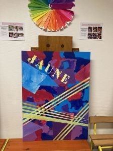 Complémentaire du violet = jaune