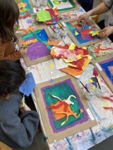 Intervention artistique dans une école maternelle