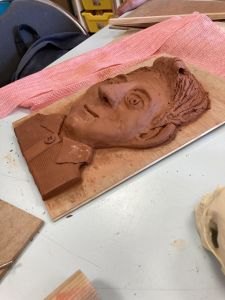 Portrait en relief