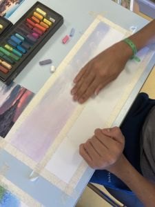 Dégradé au pastel tendre