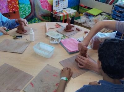 Atelier créatif à l'hôpital Femme Mère Enfant