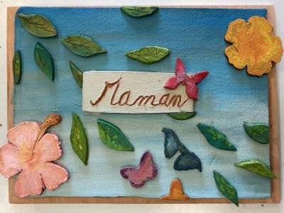 Le tableau d'Eléna offert à sa maman