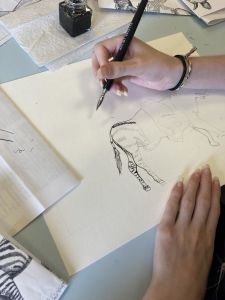 Encrage de l'esquisse