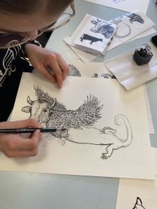Finesse du dessin à la plume