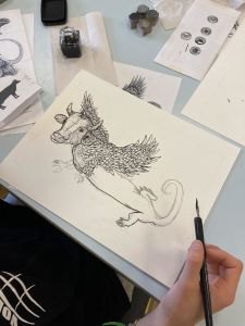 Dessin à l'encre de Chine