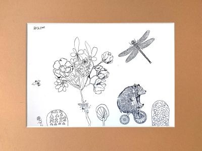 Dessiner un arbre à l'encre de Chine