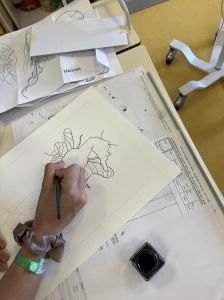 Un hypocampe avec des ailes de papillon