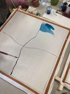 Peinture sur soie
