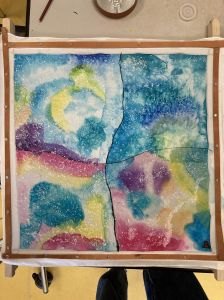 Dégradé de couleurs au sel