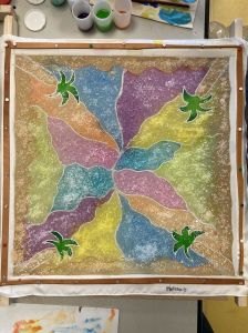 Peinture couverte de sel