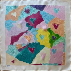 La peinture sur soie de Lola 15 ans