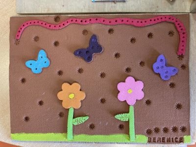 Le tableau créé par Bérénice, 11 ans