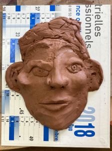 Le visage modelé par Eytan, 6 ans