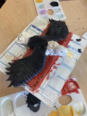 Modelage et peinture avec les enfants