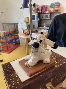 Modelage d'un petit Idéfix