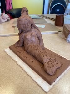 Melina a modelé la petite sirène