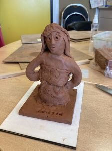 Petit modelage en argile autodurcissante