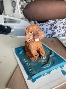 Le joli castor modelé par Kaya, 10 ans