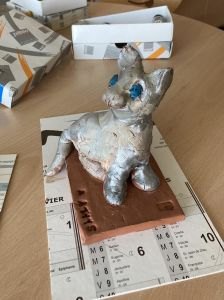 le chat modelé par Mathys, 7 ans